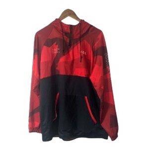 META VSM Momentum Red Black Hoodie Sweatshirt Casual Workout Men’s Size XL